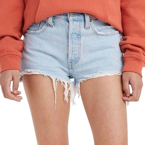 Levi's 502 high rise, button fly denim shorts - Picture 1 of 4